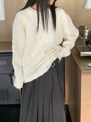 針織壓紋厚磅毛衣