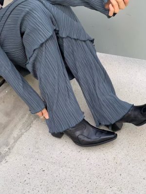 木耳邊氣質套裝長褲
